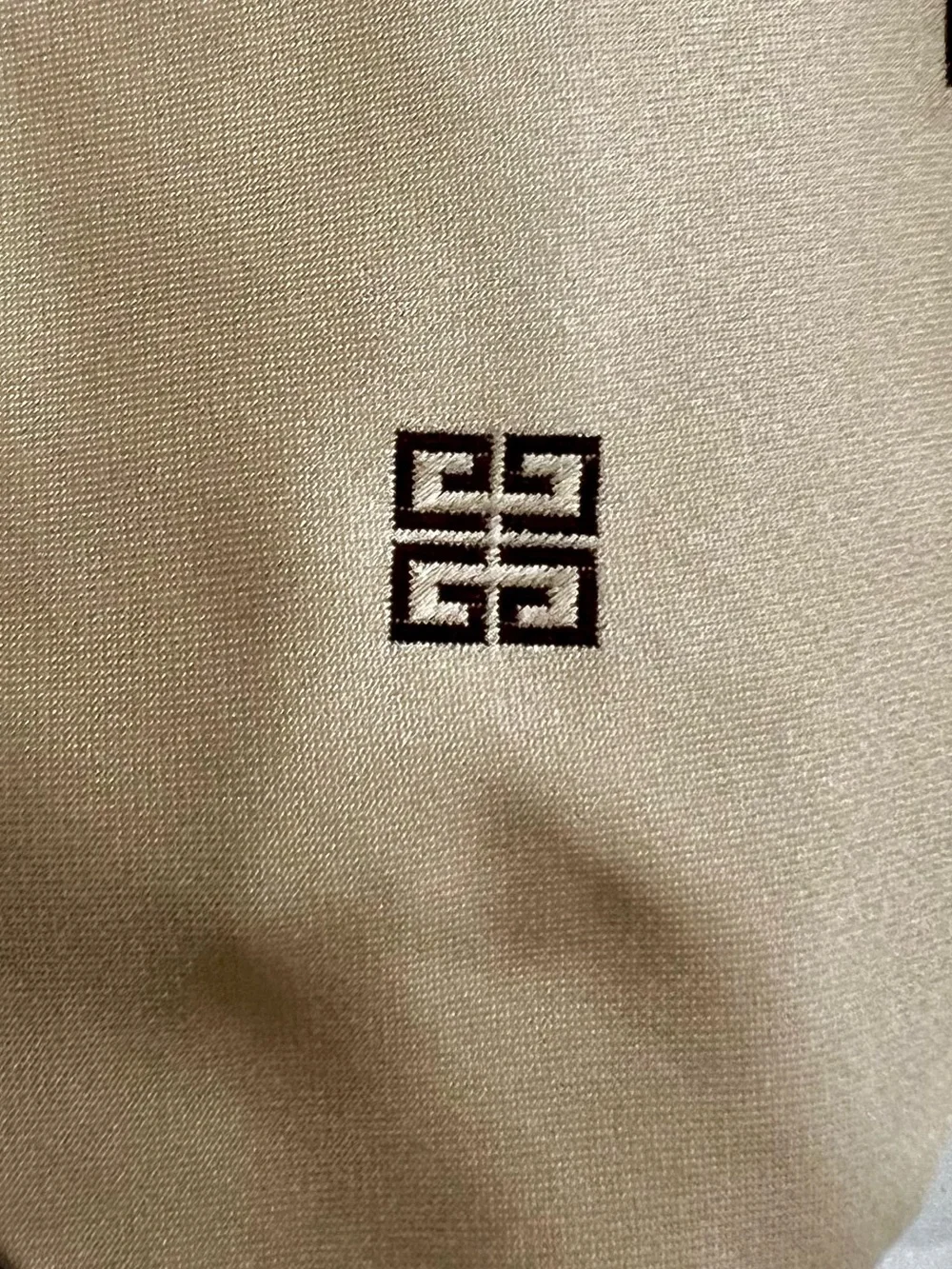 Givenchy Vintage Mens‎ Designer Tie Beige Geometric Classic Luxury Retro Necktie